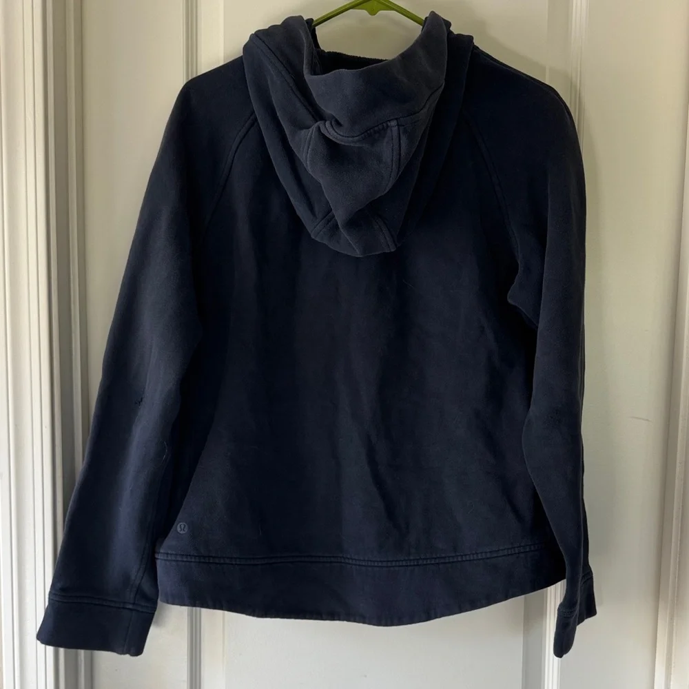 Lululemon Athletica Dark Blue Zip-Up Hoodie / J29 - Picture 6 of 8